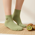 Kiwi Green Bamboo Bamboo Socks | Soft & Breathable Quarter Length Socks – PureStep