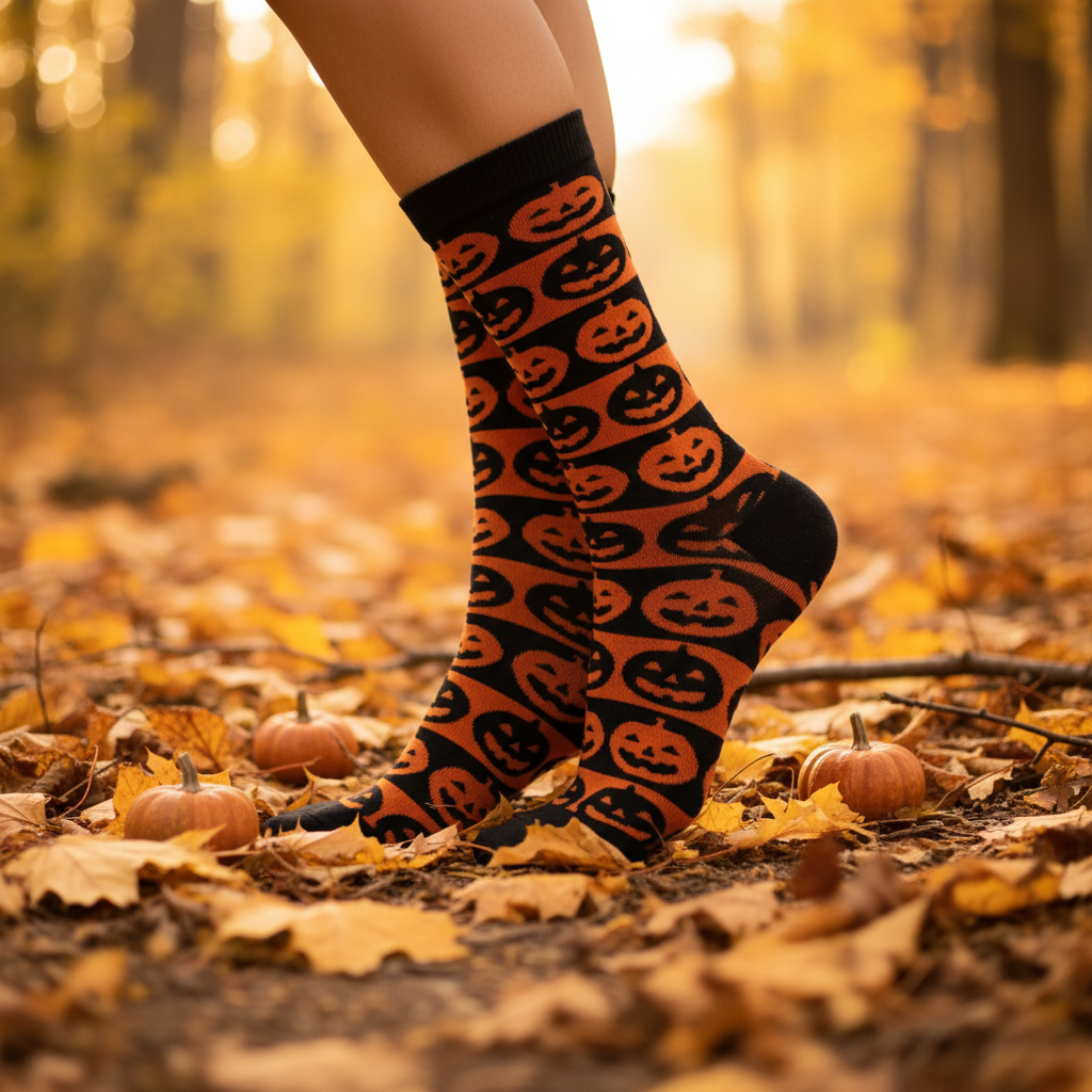 Jack-O Bamboo Socks 🎃 | Breathable, Odor-Free, All-Day Comfort | Unisex