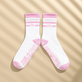 Non-Slip Crew Length Pilates & Yoga Grip Socks