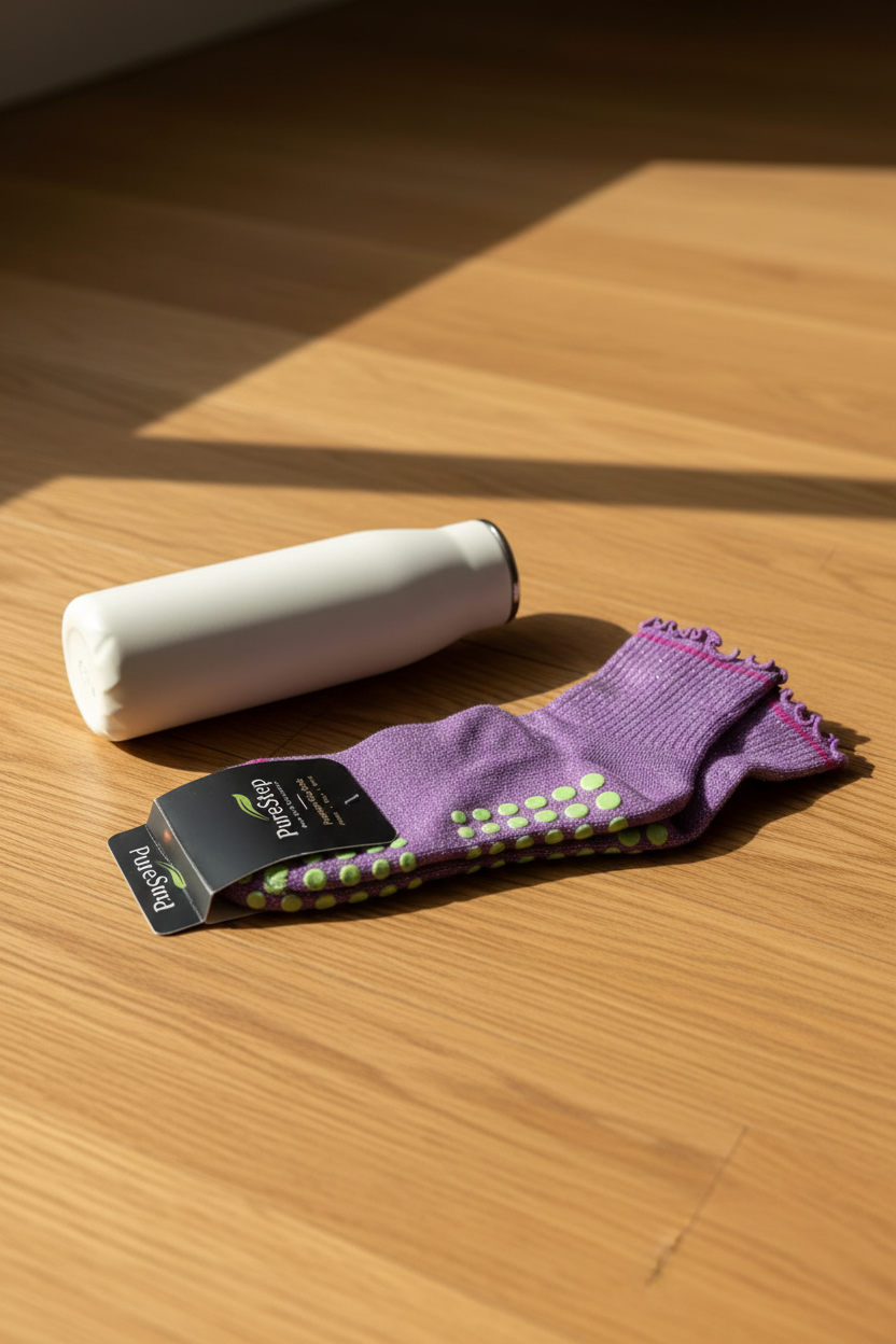PurpleAnklegrip socks