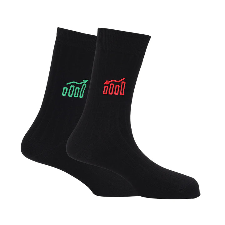Sock Market Black Bamboo Socks  – Breathable Crew Socks | PureStep