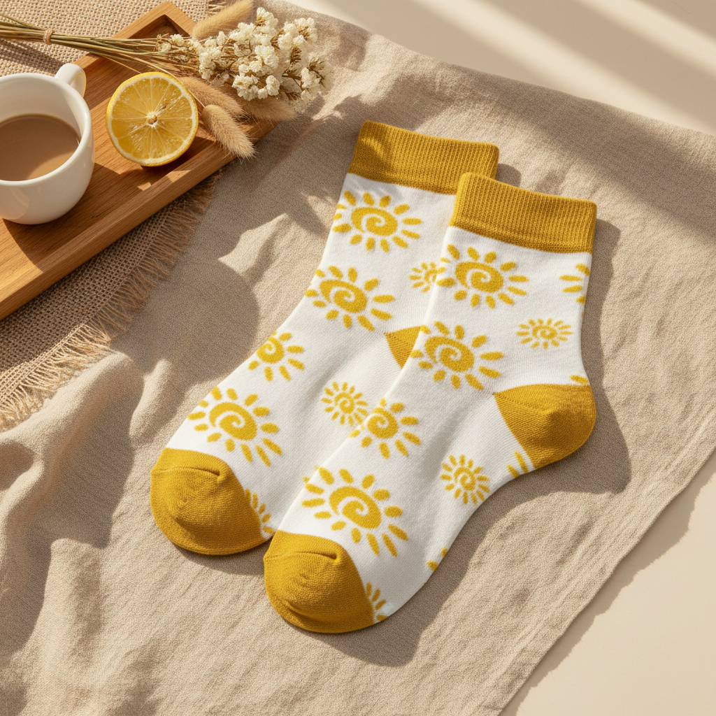 SunKiss Bamboo Socks ☀️ | Breathable, Odor-Free, Summer Comfort | Mid Calf Unisex