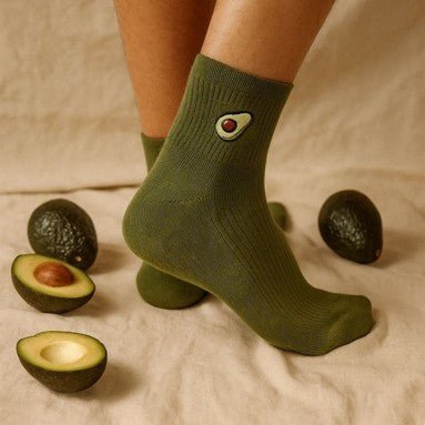 Avocado Green Bamboo Socks | Eco - Friendly Breathable Crew Socks – PureStep - Purestep