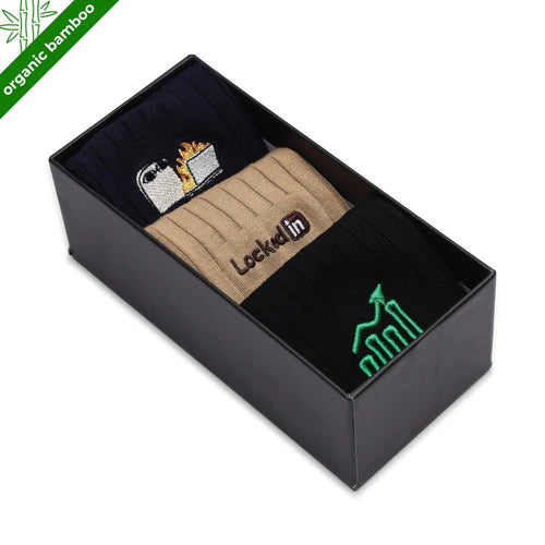 Bamboo Socks Combo (Pack of 3) – Soft, Breathable Crew Socks for Men & Women | PureStep - Purestep