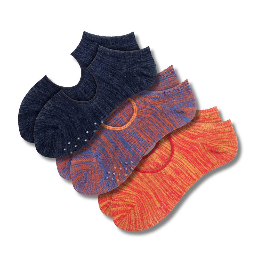 Bestsellers Studio Grip Pack (3 Pairs) | Yoga & Pilates Socks | Anti - Slip Control| - Purestep