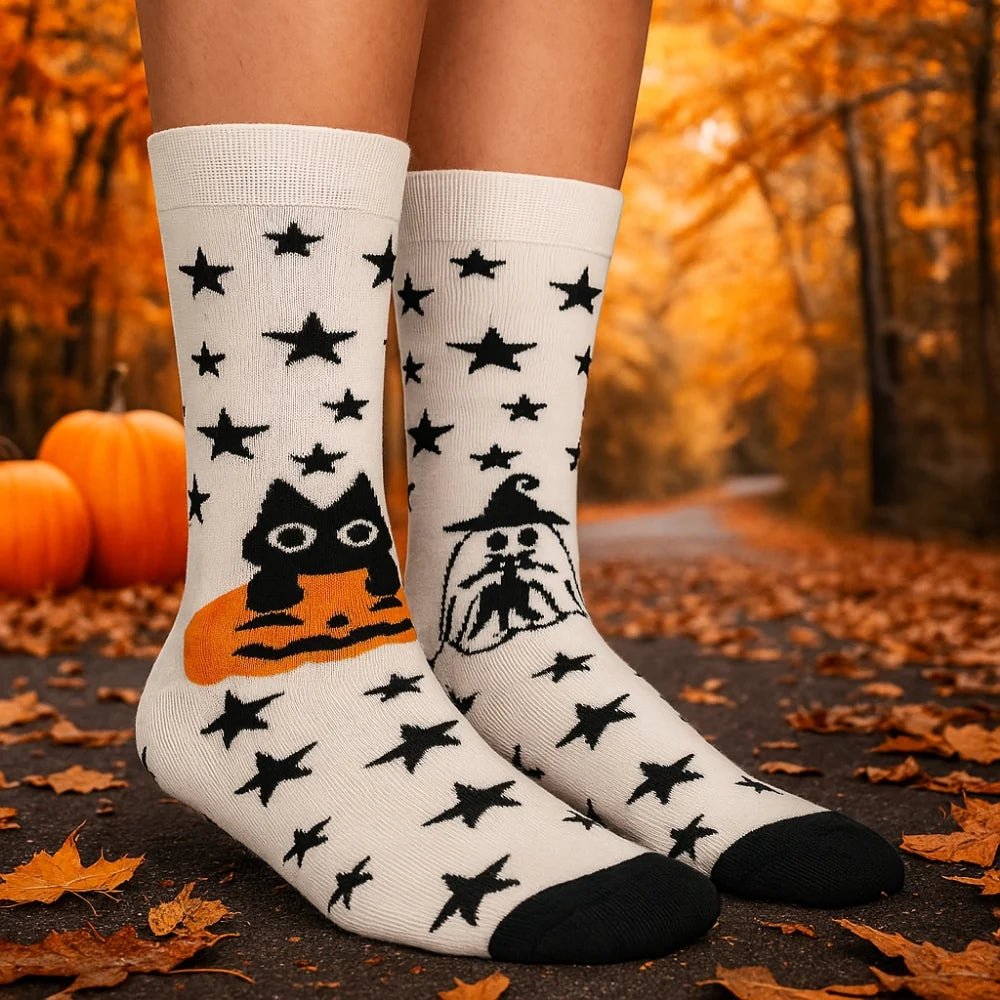 Boo Crew Bamboo Socks 👻 – Halloween Crew Socks (Unisex) - Purestep