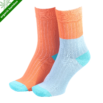 Citrus Twin Organic Bamboo Socks for Men – Breathable, Moisture - Wicking, Ultra Soft - Purestep