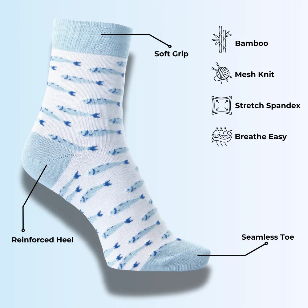 Deep Sea Bamboo Socks 🐚 - Purestep