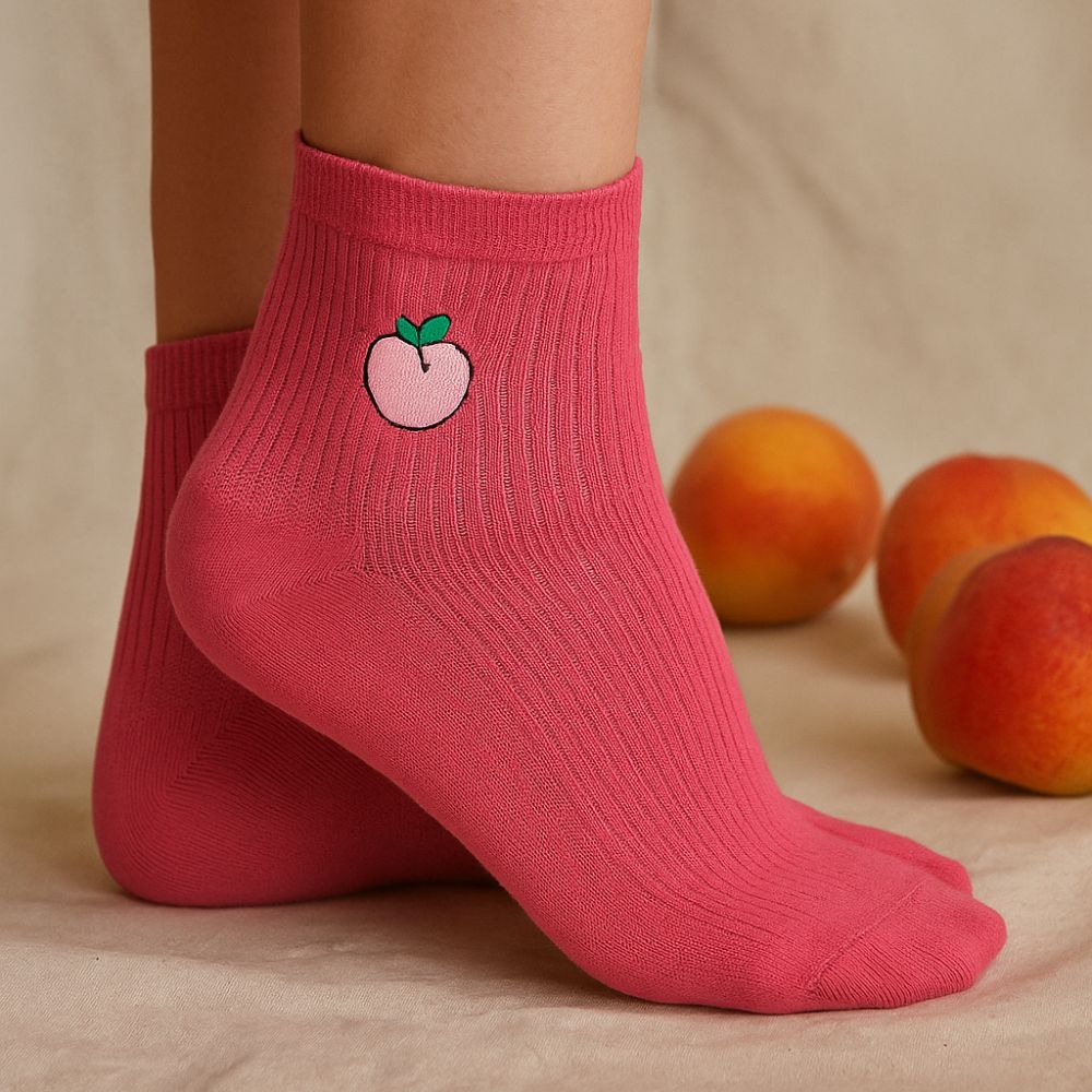 Fruit Sundae Pack – Organic Bamboo Socks (Pack of 3) | Soft, Breathable & Stylish Crew Socks - Purestep