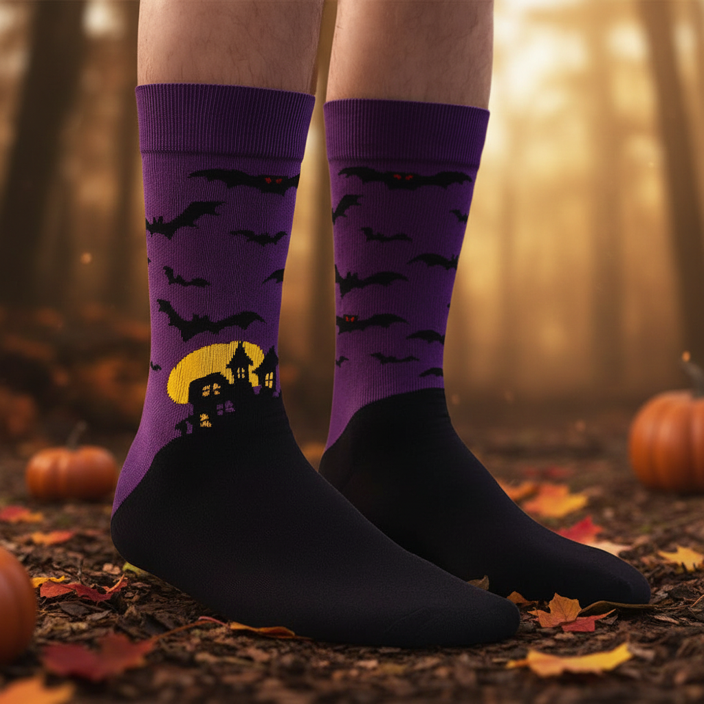 Haunted Nights Bamboo Socks  | Breathable, Odor-Free, All-Day Comfort | Unisex