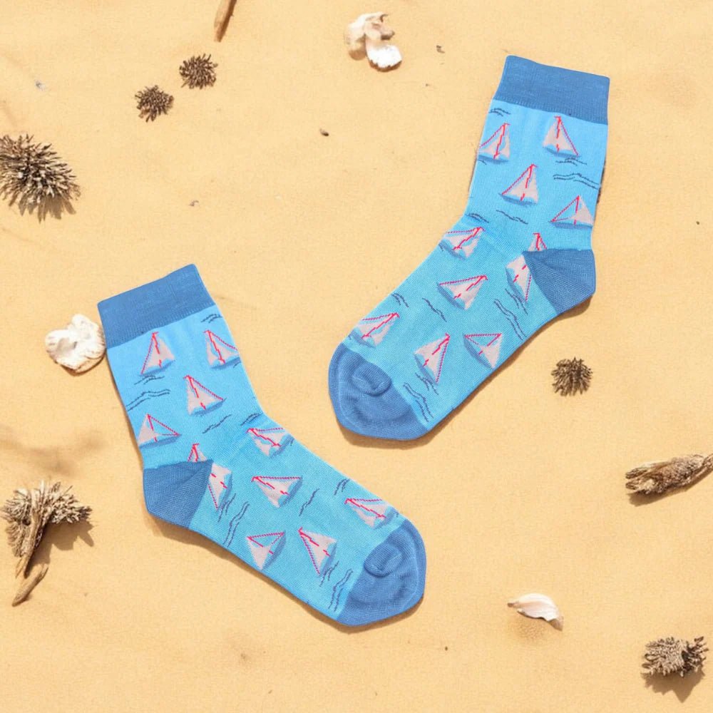 PureStep Coastal Escape – Premium Bamboo Socks (Pack of 6) - Purestep