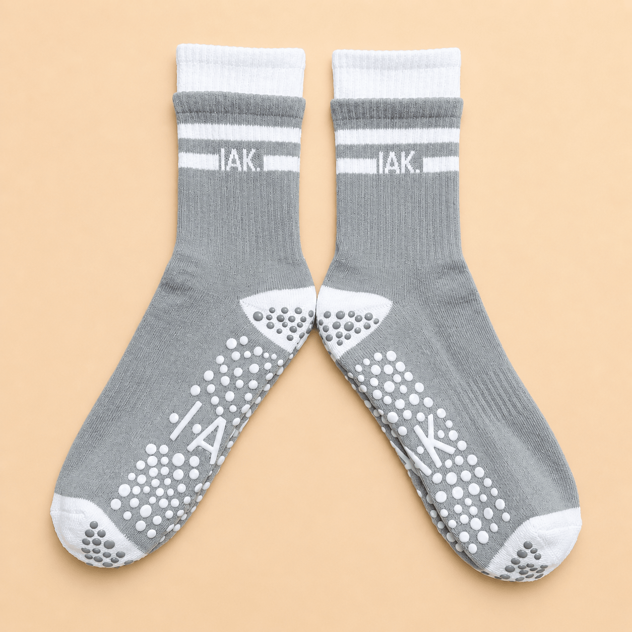 PureStep Crew Length Pilates & Yoga Grip Socks - Purestep