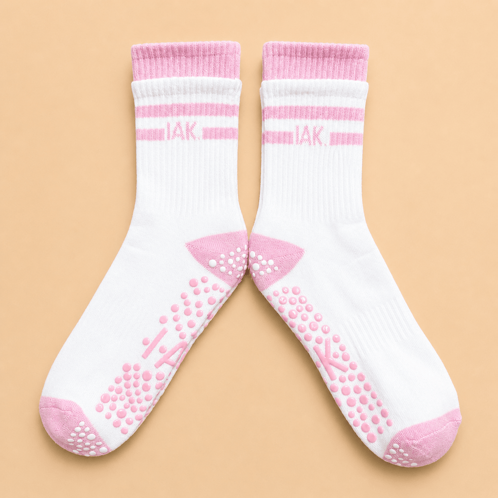 PureStep Crew Length Pilates & Yoga Grip Socks - Purestep