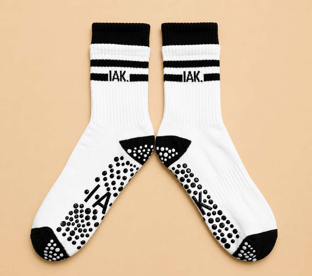 PureStep Crew Length Pilates & Yoga Grip Socks - Purestep