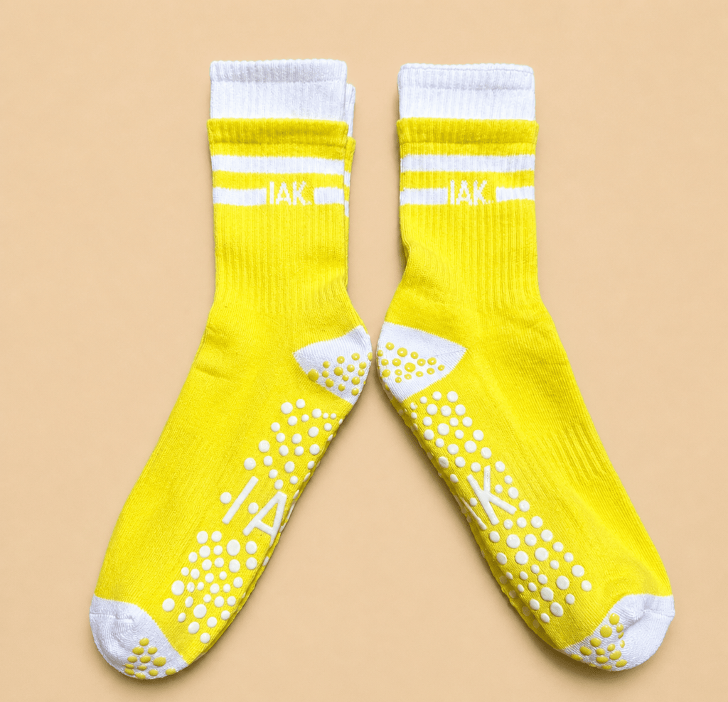 PureStep Crew Length Pilates & Yoga Grip Socks - Purestep