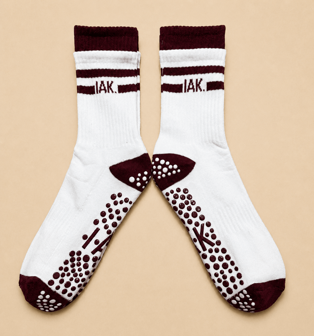PureStep Crew Length Pilates & Yoga Grip Socks - Purestep