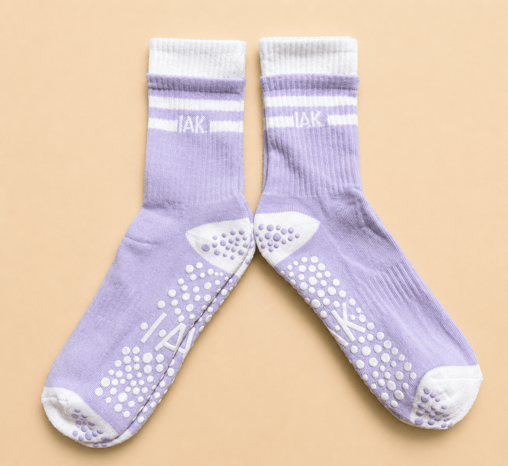 PureStep Crew Length Pilates & Yoga Grip Socks - Purestep