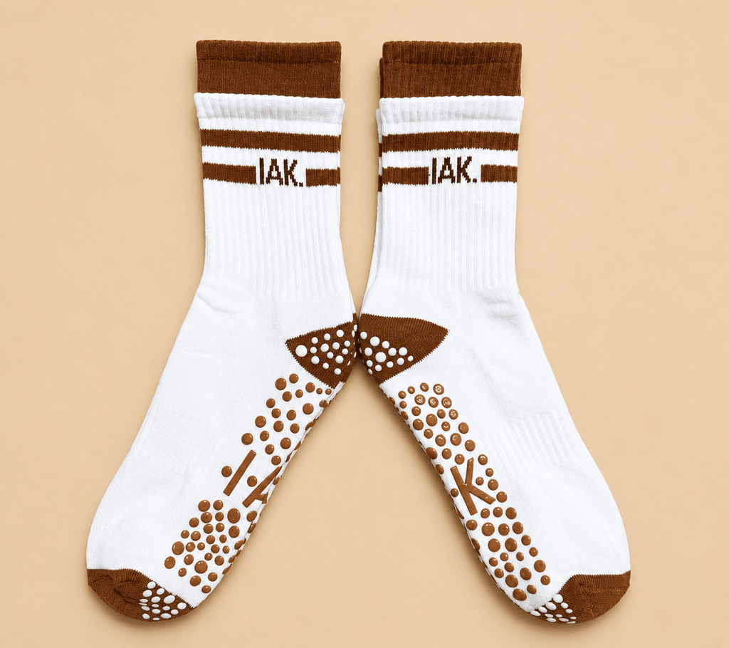 PureStep Crew Length Pilates & Yoga Grip Socks - Purestep