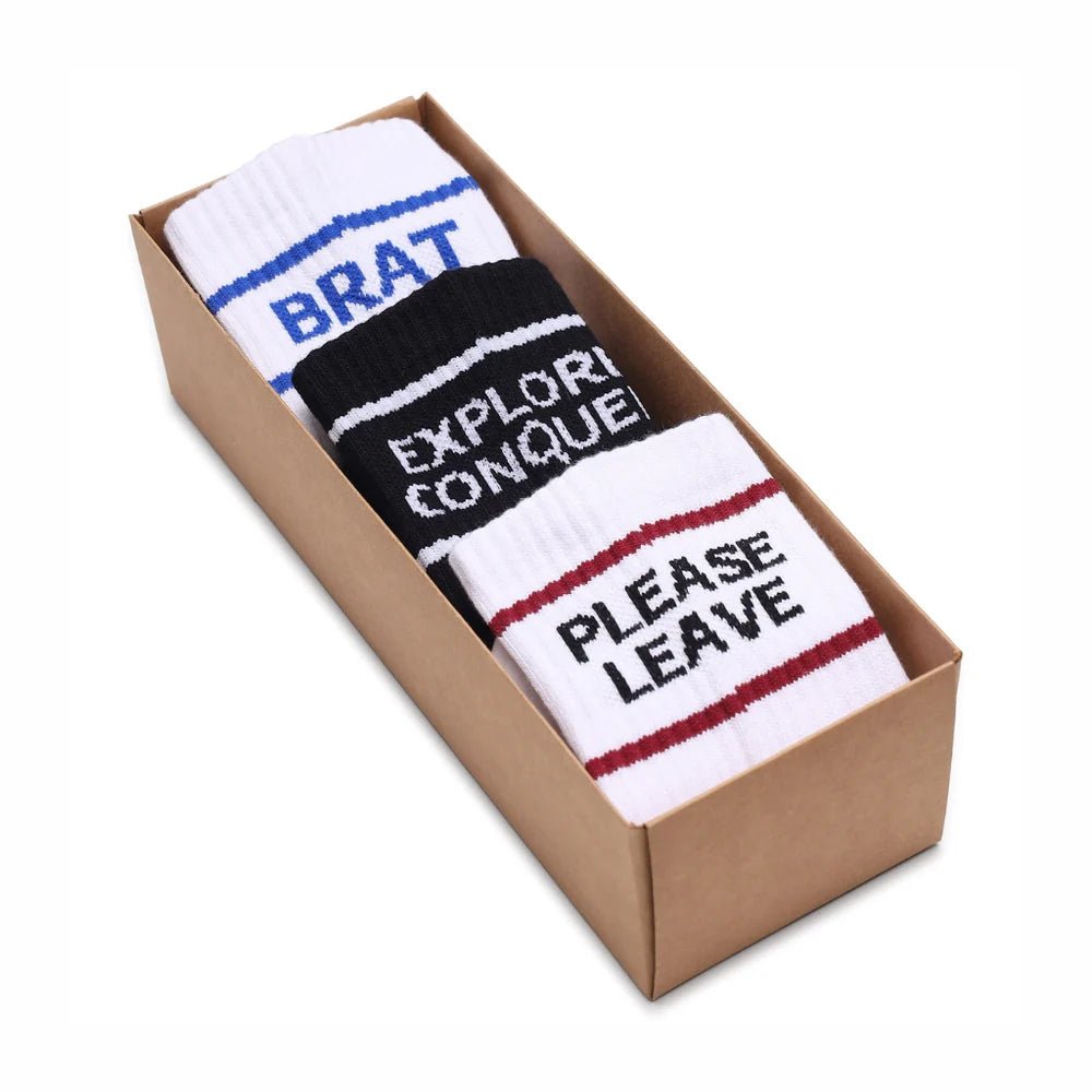 Statement Pack (3 Pairs) | Unisex Graphic Socks | Everyday Attitude Wear - Purestep